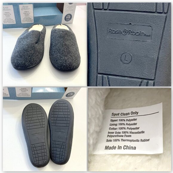 Brand New Men's Memory Foam Slippers Size 9 to 10! - Picture 10 of 16